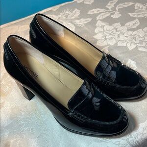 Michael Kors Buchanan Black Patent Leather Pump Loafers